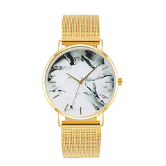 Mesh Band Marble Watch